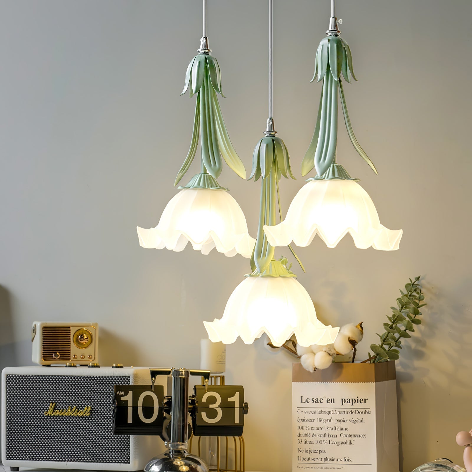 Lily of the Valley Pendant Light E26/E27 Soft Glow