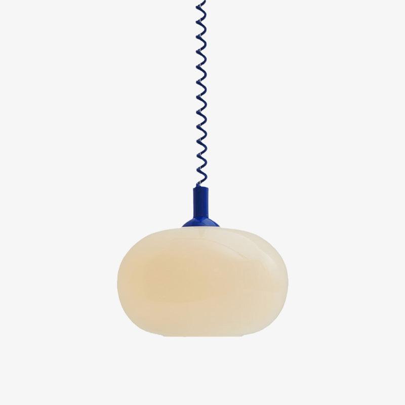 Colorful Macaron Spring Pendant Light with Adjustable Height